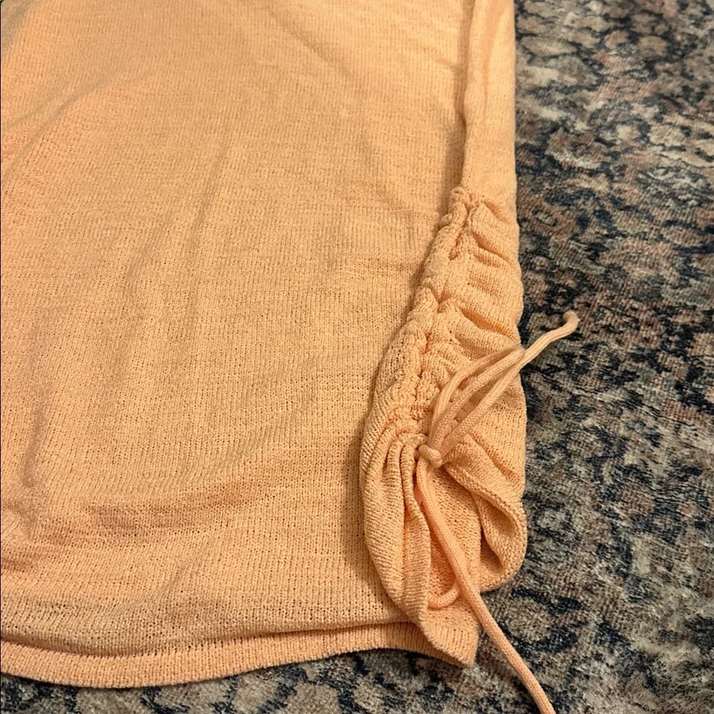 Cotton On Peach Knit Dress/Coverup, L - Picture 4 of 12